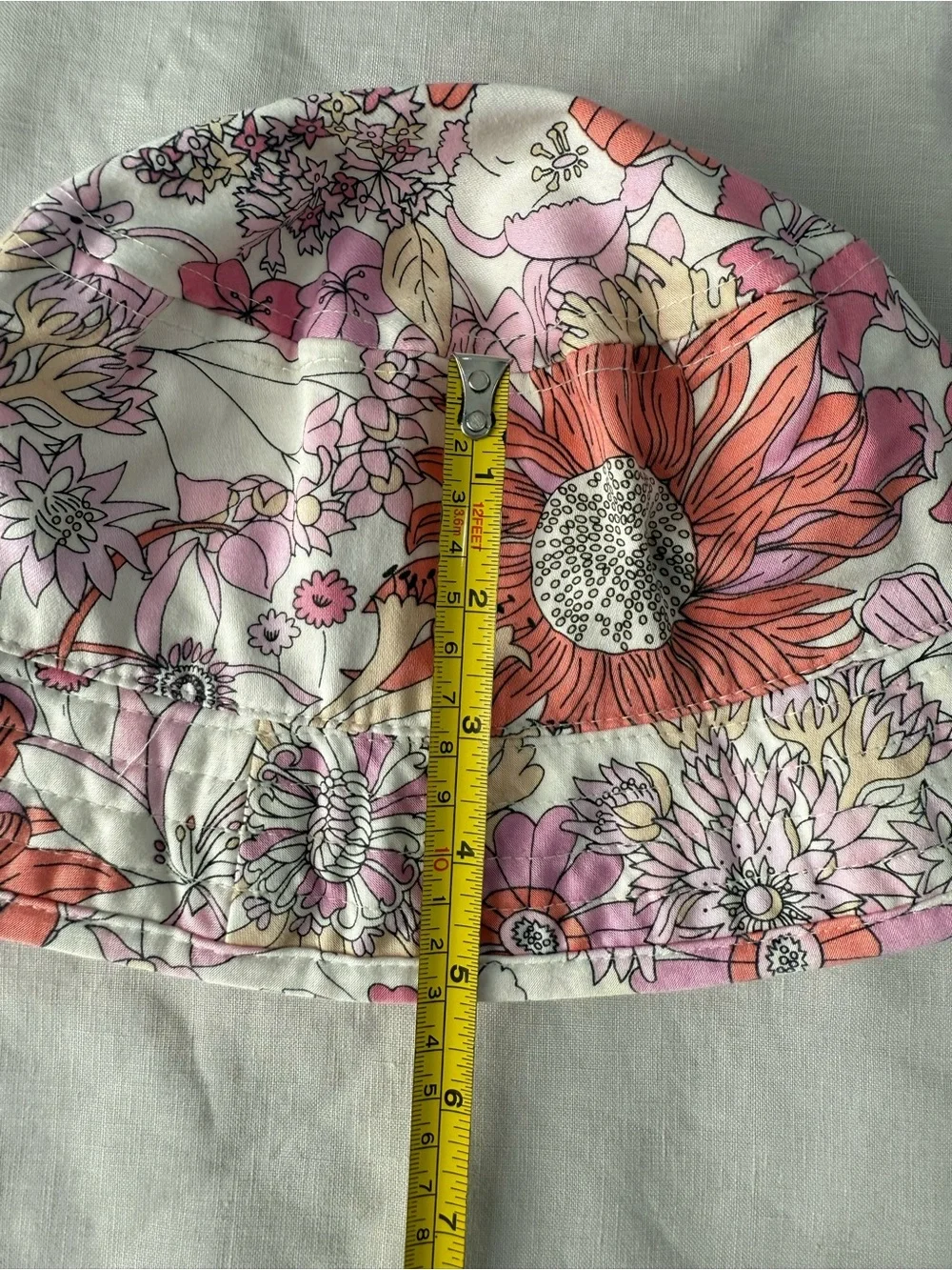 Liberty London x Target Pink Floral Sun Hat - Boho Hippie 70s Floral Bucket Hat